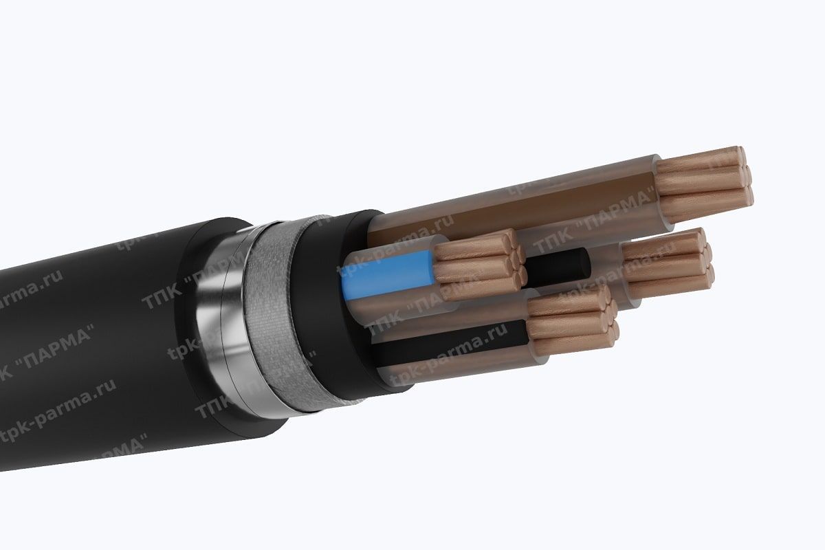 Фотография провода Кабель ПвБбШнг(A)-LS 3х10+1х4 - 1кВ