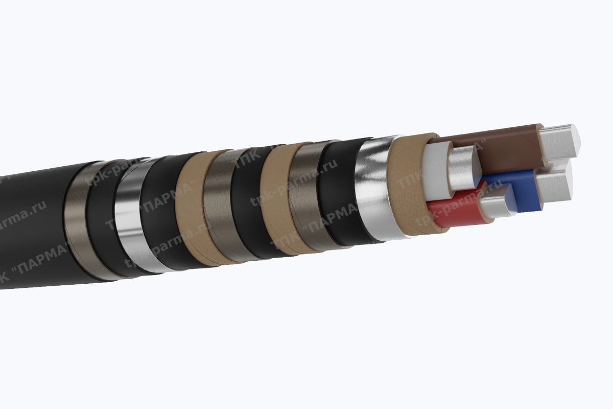 Фотография провода Кабель АСБ2лШв 4х50 - 1кВ