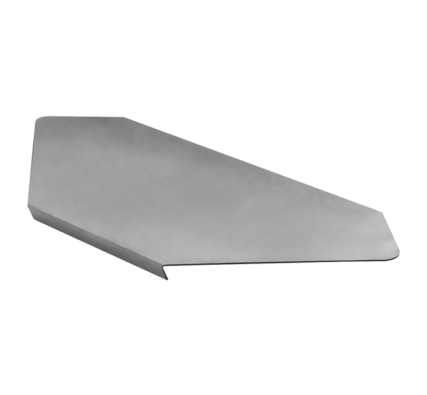 Крышка угла горизонтального 90' SKYG90*400*0,7 ZN