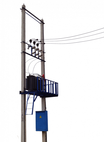 Подстанция КТПс 63/10/0,4 двухстолбовая воздух-воздух